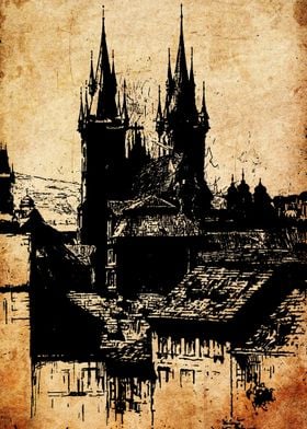 Gothic Architecture Sketch