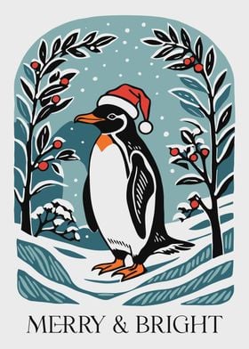 Penguin Christmas Card