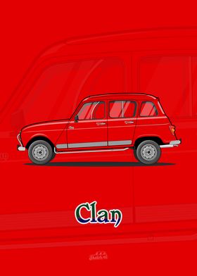 Renault 4L Clan - Rouge