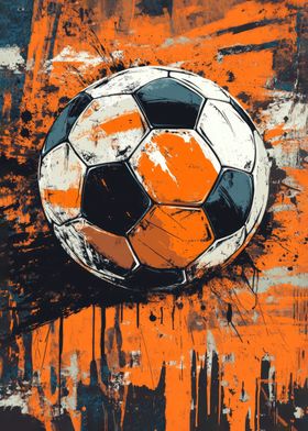 Soccer Ball Abstract Art