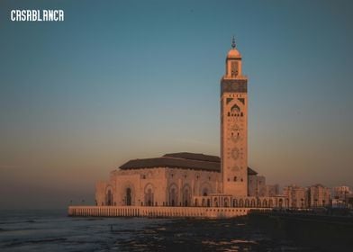 Casablanca Mosque Sunset