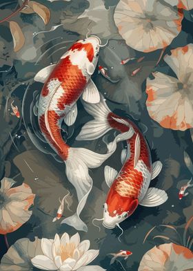 Koi Fish art