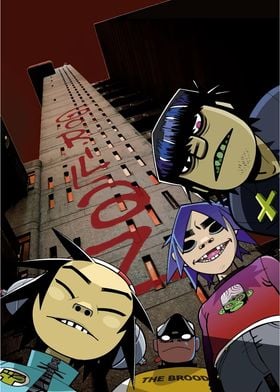 Gorillaz Band Art