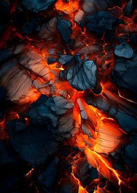 Molten Rock Abstract