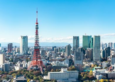 Tokyo Skyline with Tokyo Tower