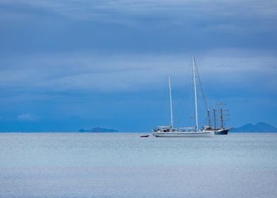 Sailboats at Sea