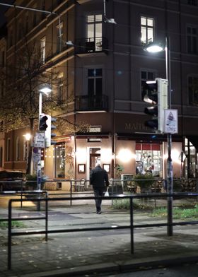 Nighttime Street Scene