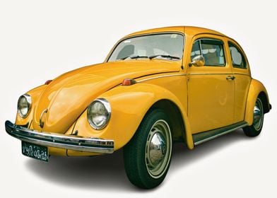 Yellow Volkswagen Beetle