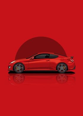 Hyundai genesis illustration