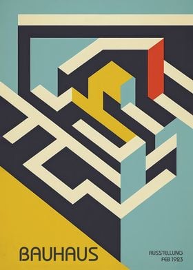 Bauhaus Architect Maze Print