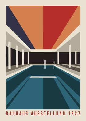 Mid Century Swimming Pool Poster