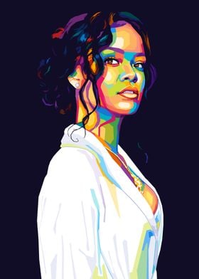 Rihanna Pop Art Portrait