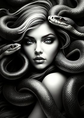 Medusa with Snakes