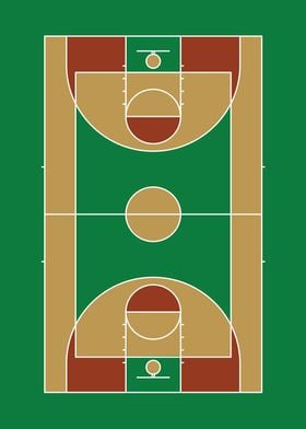 Basketball Court Diagram 