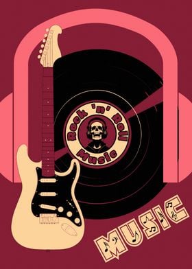 Rock 'n' Roll Music Poster