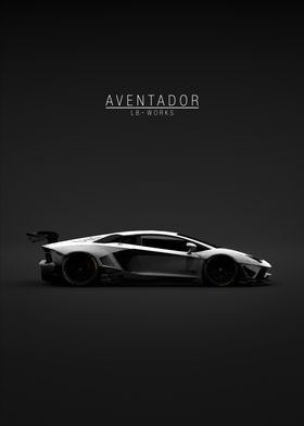 2011 Lamborghini Aventador LB WORKS Limited - White