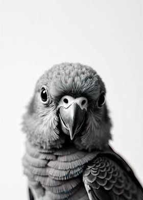 Gray Parrot Portrait