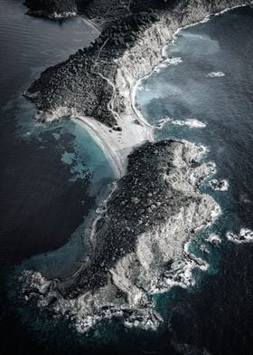 Cap Sithonia: Aerial View of Coastal Landscape