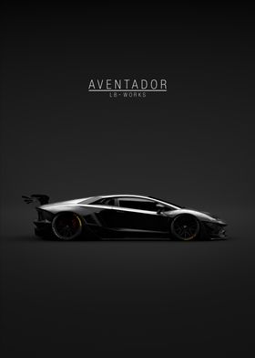 2011 Lamborghini Aventador LB WORKS Limited - black