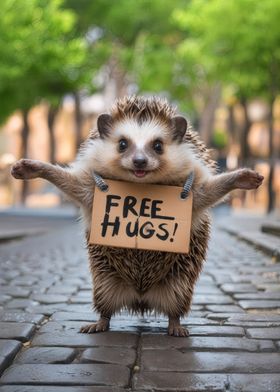 Hedgehog Offering Free Hugs