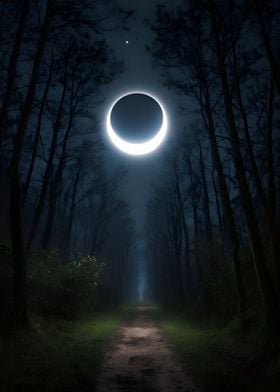 Crescent Moon Forest Path