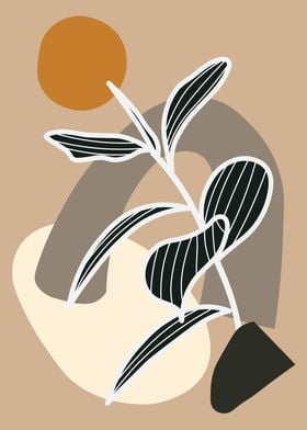 Abstract Plant Art Print