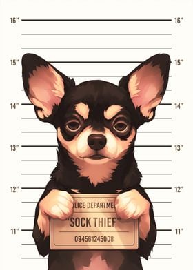 No Regrets - A Toy Terrier Dog's Mugshot