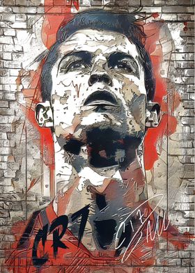 Cristiano Ronaldo Graffiti Art