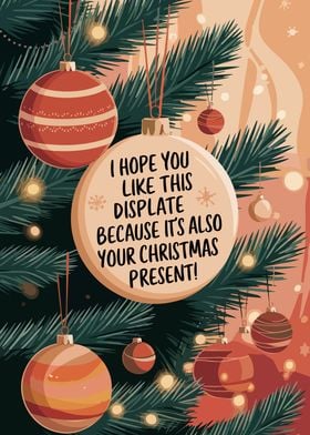 Christmas Ornament with Funny Message