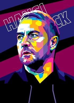 Hansi Flick WPAP Pop Art Portrait