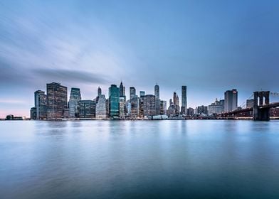 NYC Skyline with Brooklyn Bridge