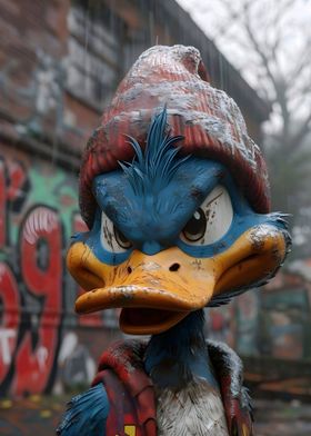 Angry Duck Figurine