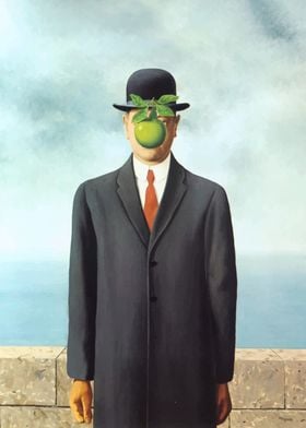 Rene Magritte The Son of man 1964