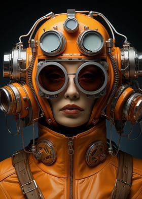 Steampunk Pilot Portrait