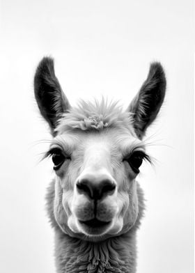 Close-up Llama Portrait