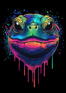 Colorful Turtle Head