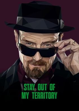 Walter White Low Poly Art