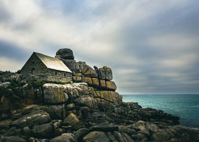 Stone Cottage on Cliffside