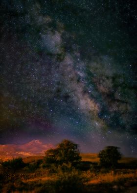 Milky Way Night Sky