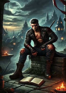 Wounded Warrior in Gothic City