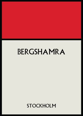 Bergshamra Stockholm Poster