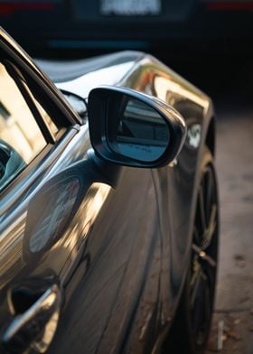 Mazda Miata Side Mirror Close Up