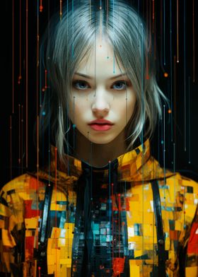 Cyberpunk Woman Portrait