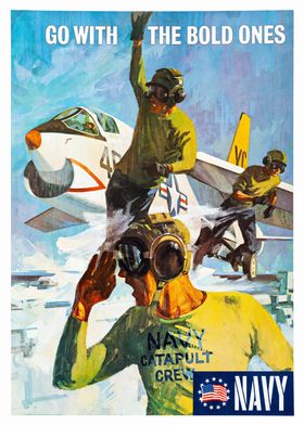 Navy Catapult Crew Poster