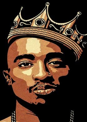 2Pac King Portrait