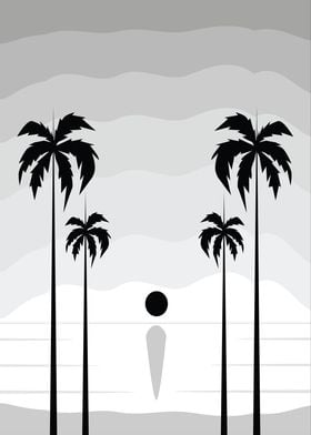 Palm Trees Silhouette