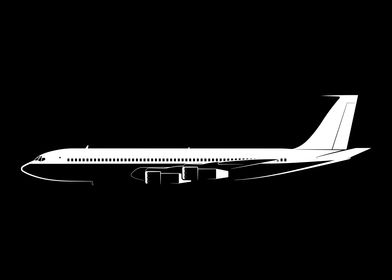 Boeing 707-320C Silhouette