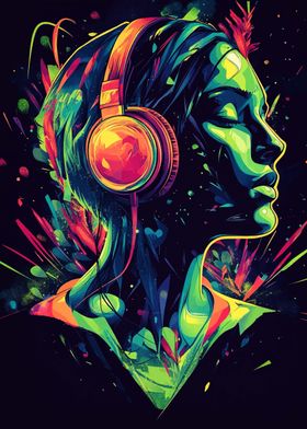 Neon Music Lover