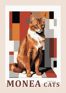 Somali Cat - Abstract MONEA Poster