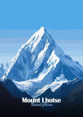 Mount Lhotse Illustration